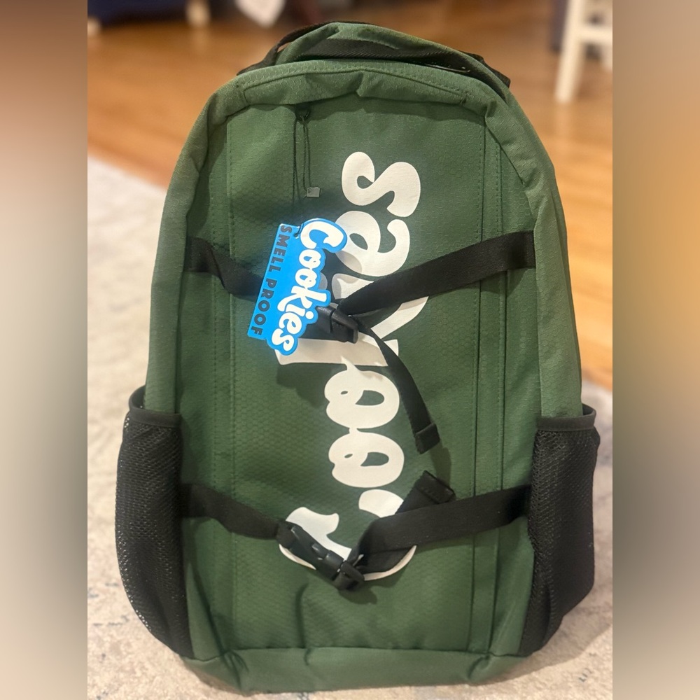Cookies Smell Proof Backpack Green Logo Bag Stash Backpack New With Tags